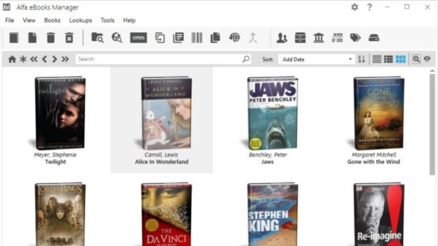 Alfa eBooks Manager for Windows 11, 10 Screenshot 1