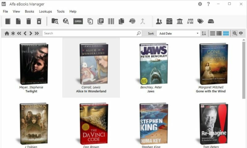 Alfa eBooks Manager Screenshot 1