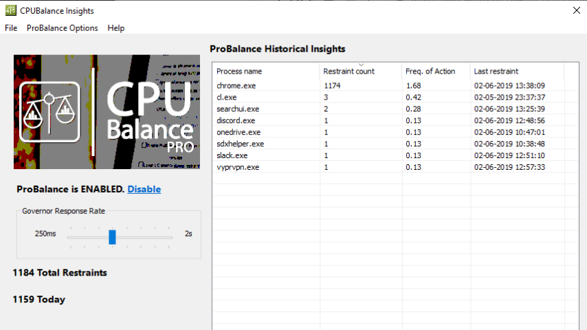 CPUBalance Screenshot 1