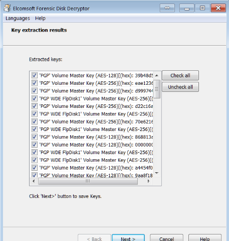 Elcomsoft Forensic Disk Decryptor Screenshot 1