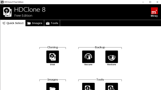HDClone for Windows 10 Screenshot 1