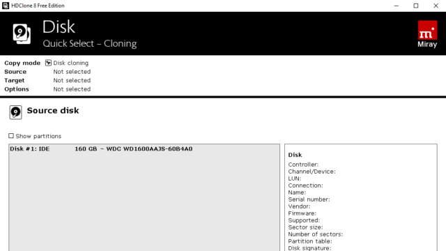 HDClone for Windows 11, 10 Screenshot 2