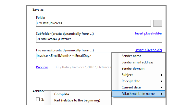 Outlook Attachment Extractor for Windows 10 Screenshot 1