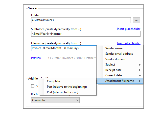 Outlook Attachment Extractor Screenshot