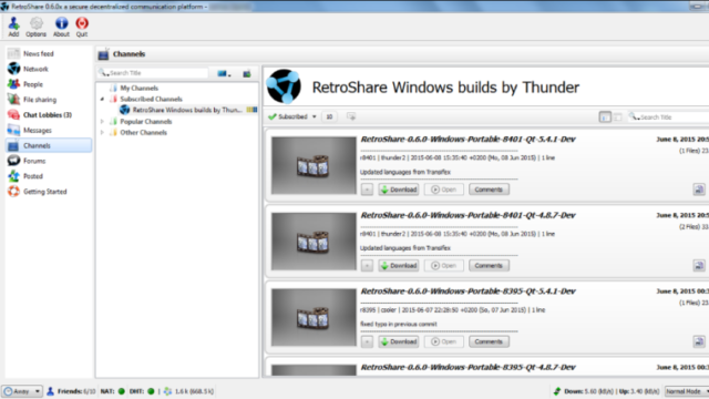 Retroshare for Windows 11, 10 Screenshot 2