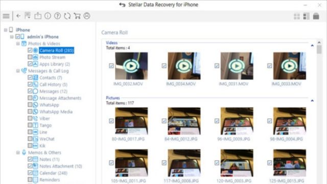 Stellar Data Recovery for iPhone for Windows 11, 10 Screenshot 3