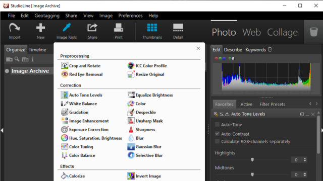 StudioLine Photo for Windows 10 Screenshot 2