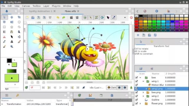 Synfig Studio for Windows 11, 10 Screenshot 2
