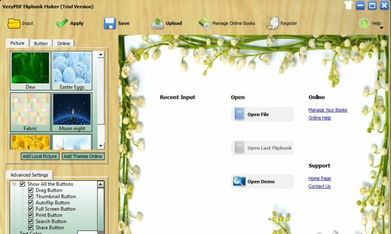 VeryPDF Flipbook Maker Screenshot