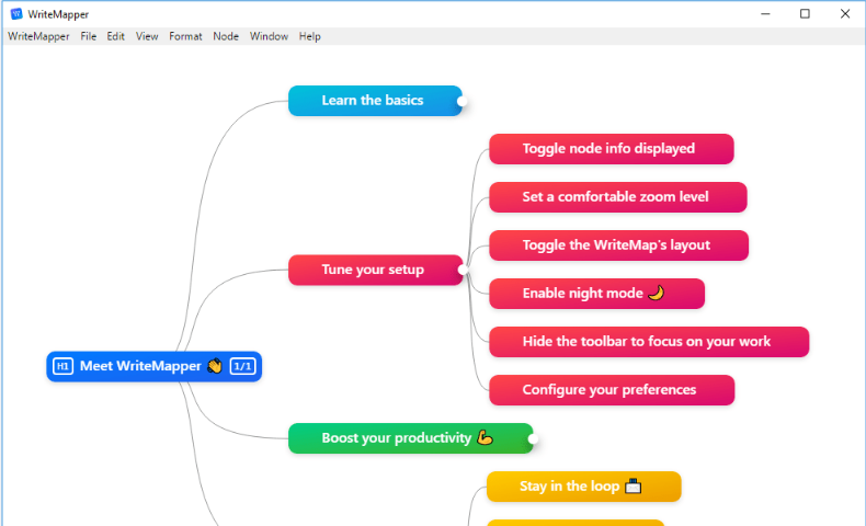 WriteMapper Screenshot 1