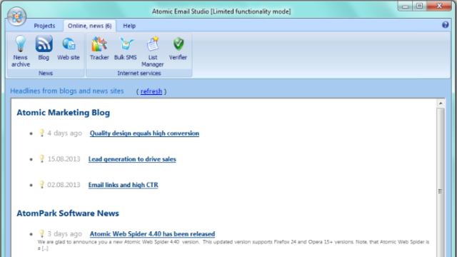 Atomic Email Studio for Windows 11, 10 Screenshot 3