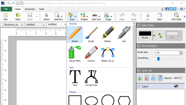 DrawPad Graphic Editor for Windows 10 Screenshot 2