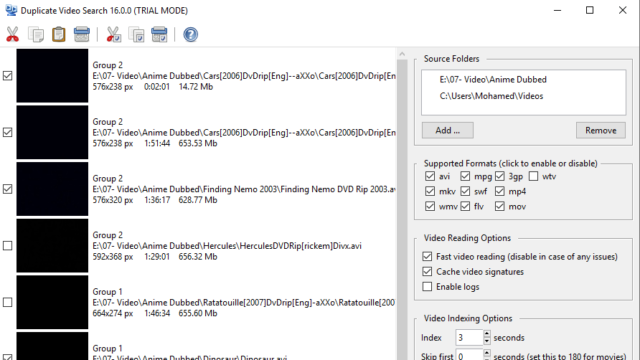 Duplicate Video Search for Windows 11, 10 Screenshot 3