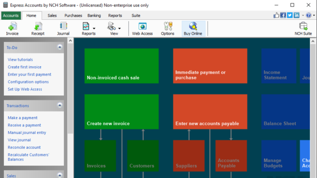 Express Accounts Accounting Software for Windows 10 Screenshot 1