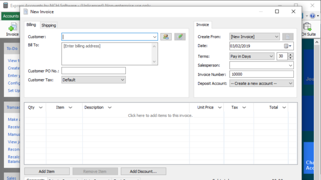 Express Accounts Accounting Software for Windows 10 Screenshot 2