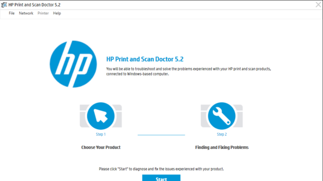 HP Print and Scan Doctor for Windows 10 Screenshot 1