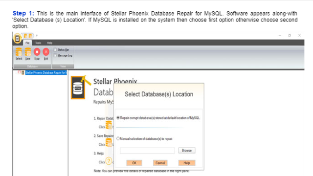 Stellar Repair for MySQL for Windows 11, 10 Screenshot 1