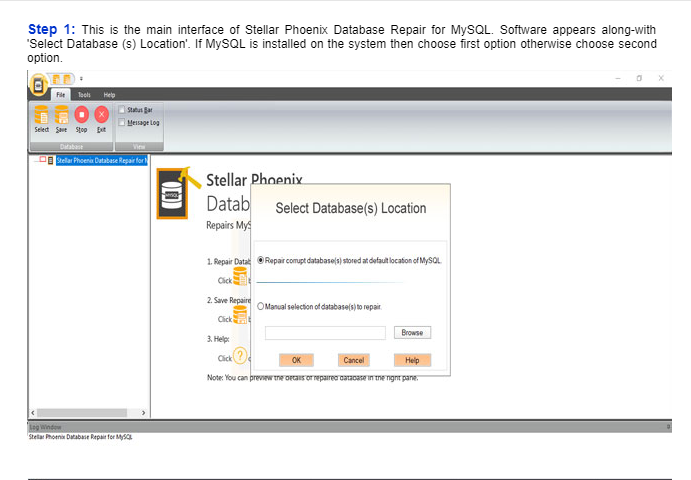 Stellar Repair for MySQL 1