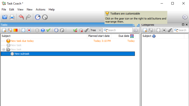Task Coach for Windows 11, 10 Screenshot 2