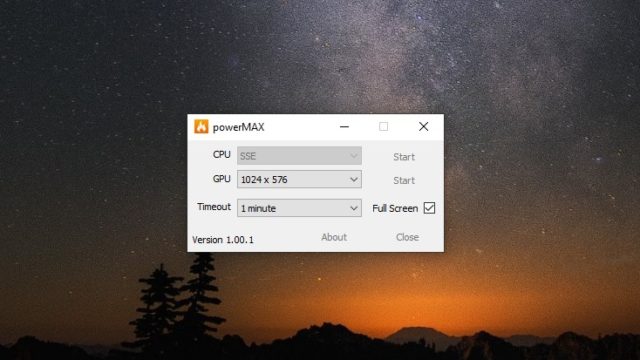 CPUID powerMAX for Windows 10 Screenshot 1