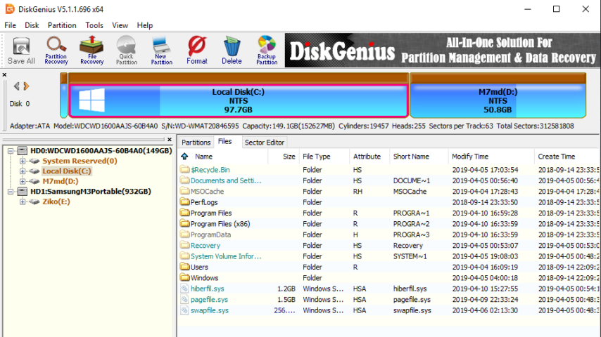 DiskGenius Screenshot 1