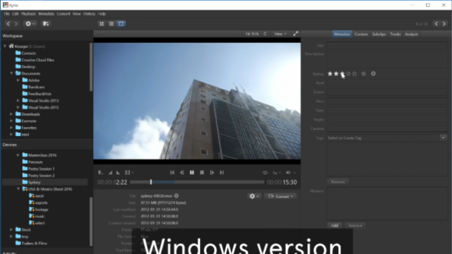 Kyno for Windows 10 Screenshot 1