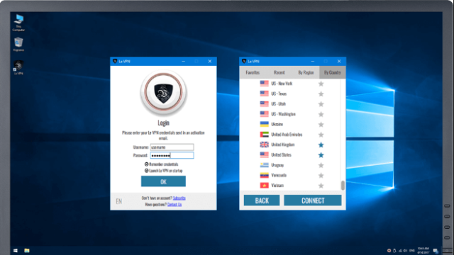 Le VPN for Windows 11, 10 Screenshot 1