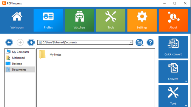 Amyuni PDF Impress for Windows 11, 10 Screenshot 1
