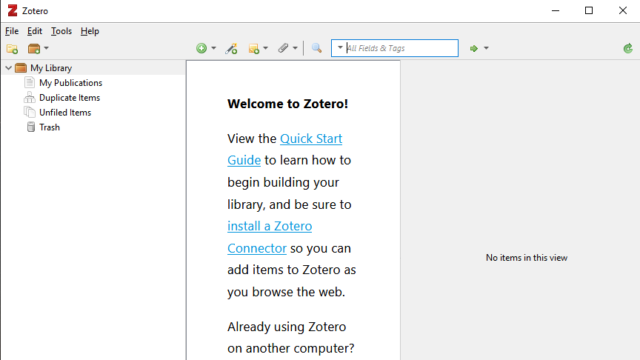 Zotero for Windows 10 Screenshot 2