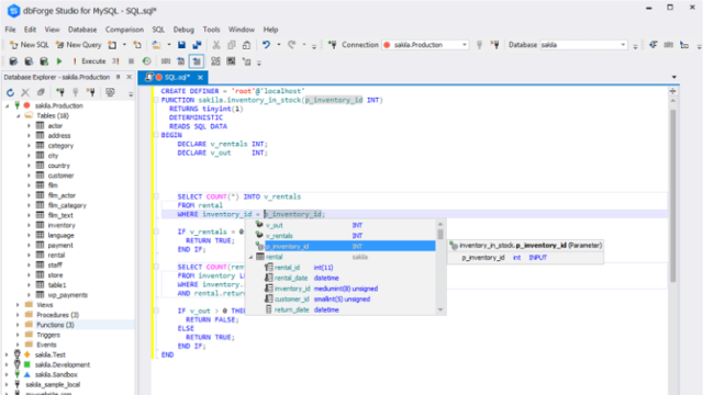 dbForge Studio for MySQL for Windows 10 Screenshot 1