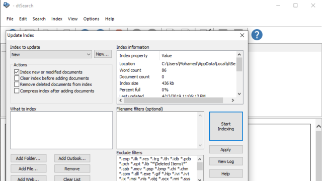 dtSearch Desktop for Windows 11, 10 Screenshot 2