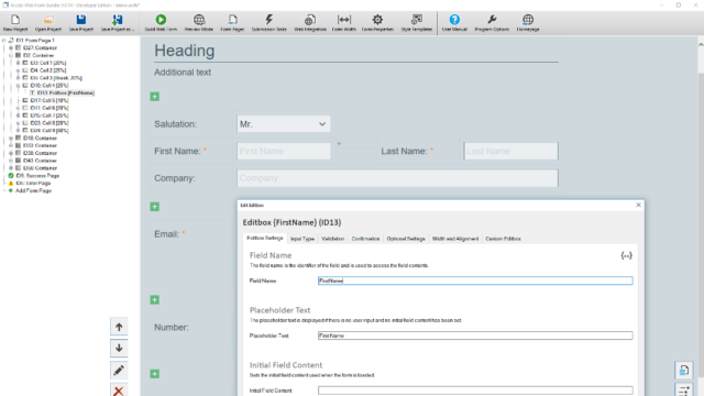 Arclab Web Form Builder for Windows 11, 10 Screenshot 2