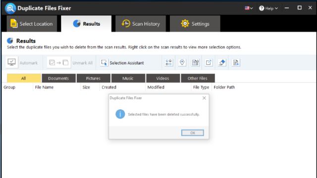 Duplicate Files Fixer for Windows 10 Screenshot 3
