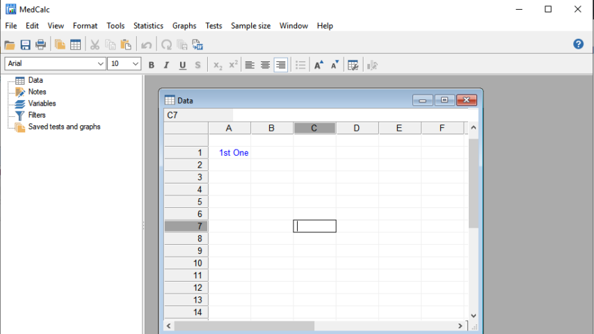 MedCalc Screenshot 1