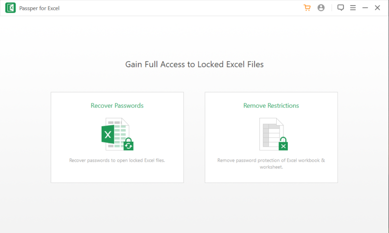 Passper for Excel Screenshot 1