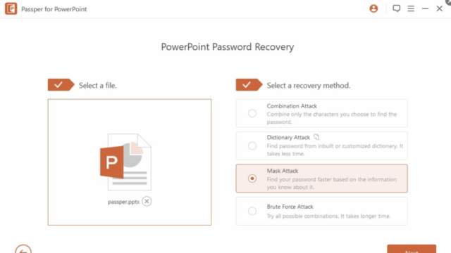 Passper for PowerPoint for Windows 10 Screenshot 2