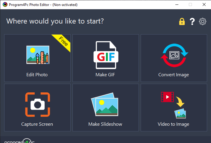 Program4Pc Photo Editor Screenshot 1