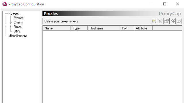 ProxyCap for Windows 10 Screenshot 1