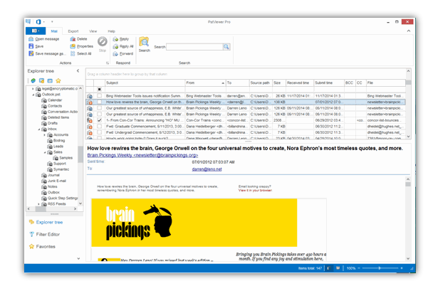 PstViewer Pro Screenshot