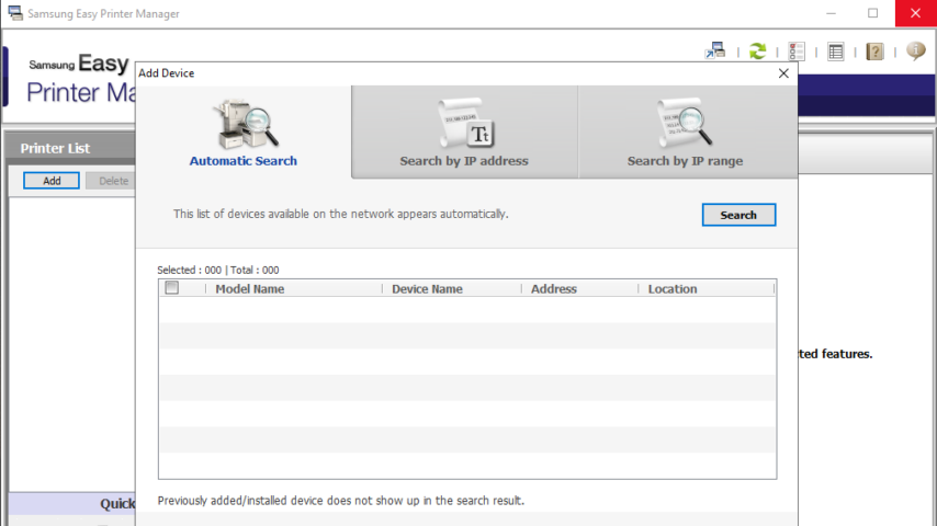 Samsung Easy Printer Manager Screenshot 1