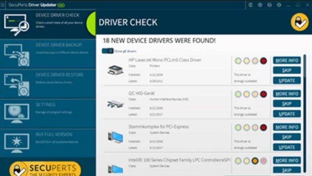 Secur360 Driver Updater for Windows 10 Screenshot 1