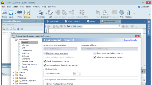 Toad for SQL Server for Windows 11, 10 Screenshot 1