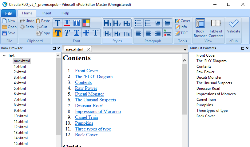 Vibosoft ePub Editor Master Screenshot 1