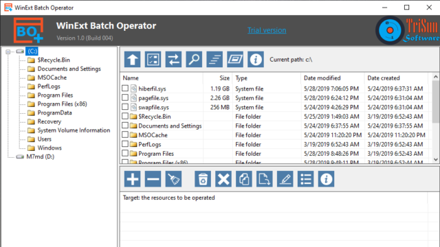 WinExt Batch Operator for Windows 11, 10 Screenshot 1