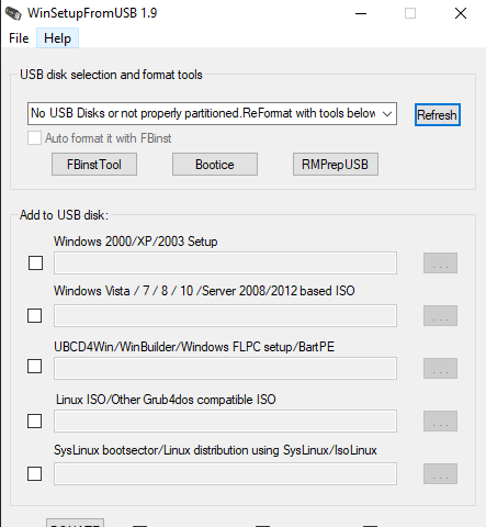 WinSetupFromUSB Screenshot 1
