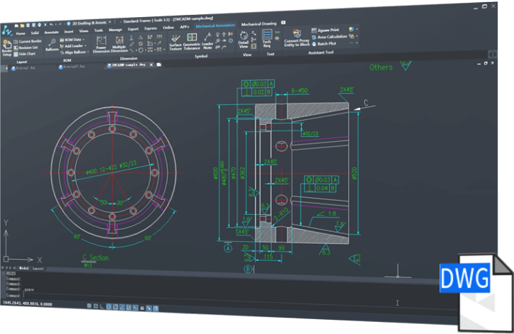 ZWCAD Mechanical Screenshot