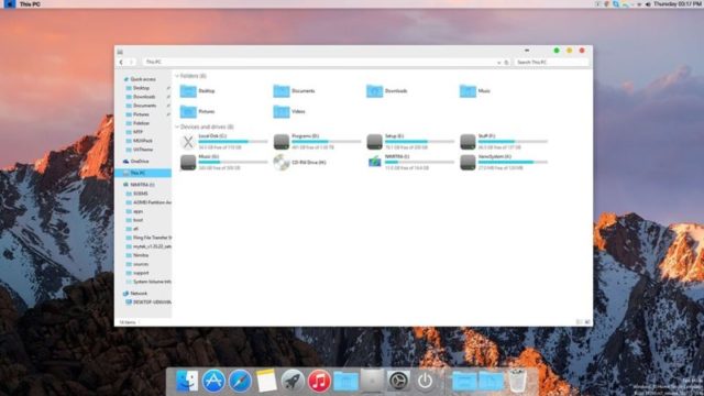 macOS Transformation Pack for Windows 11, 10 Screenshot 1