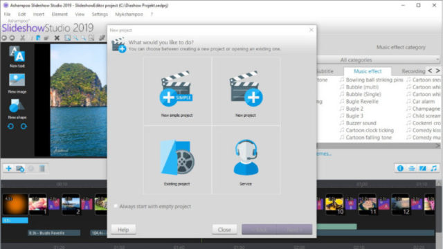 Ashampoo Slideshow Studio for Windows 10 Screenshot 1