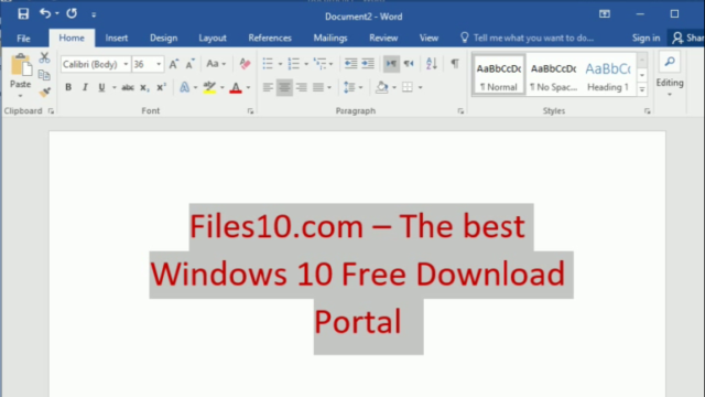Microsoft Office 2016 for Windows 10 Screenshot 1