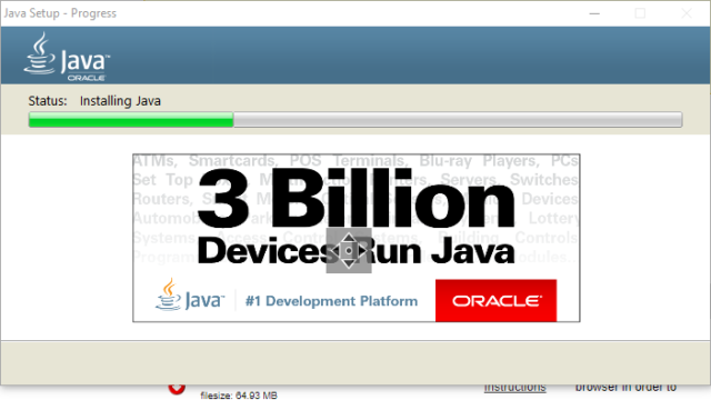 JRE (Java Runtime Environment) for Windows 11, 10 Screenshot 1